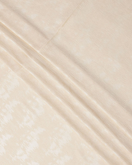 قماش حرير توسار عاجي الملمس مع فيسكوز، 110 سم، الهند - D25371