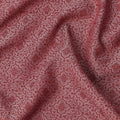 Maroon Floral Motif Self Design Synthetic Cotton Fabric, 140 Cms, India-D25379