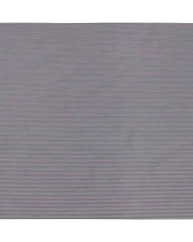 White with Black Thin Stripes 100% Cotton Italian Shirting Fabric, 150 Cms, Italy-D25155