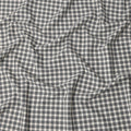 White and Black Tartan Check Cotton Shirting Fabric, 150 Cms Width, Made in India-D26158