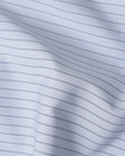 White Pinstripe Cotton Shirting 150cm
