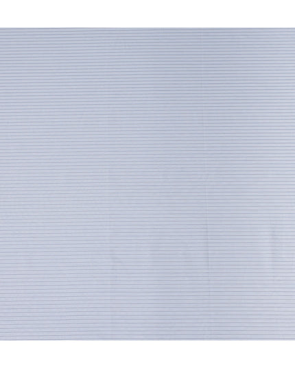 White Pinstripe Cotton Shirting 150cm