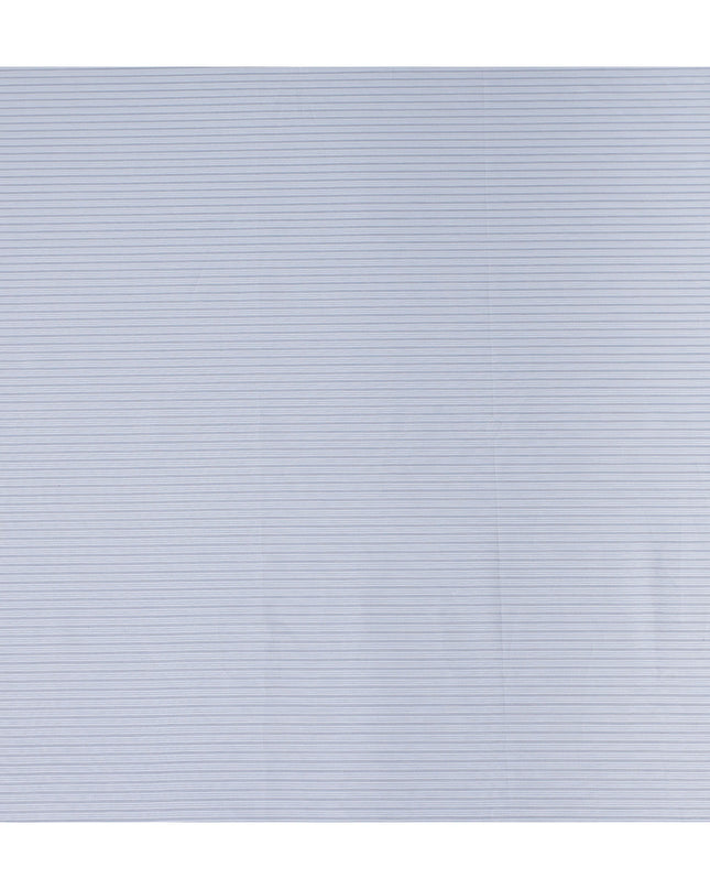 White Pinstripe Cotton Shirting 150cm