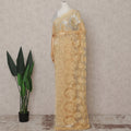 Champagne Gold French Chantilly Lace Saree