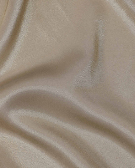 Taupe Premium French Silk Lame Fabric, 110 Cms, France-D25119