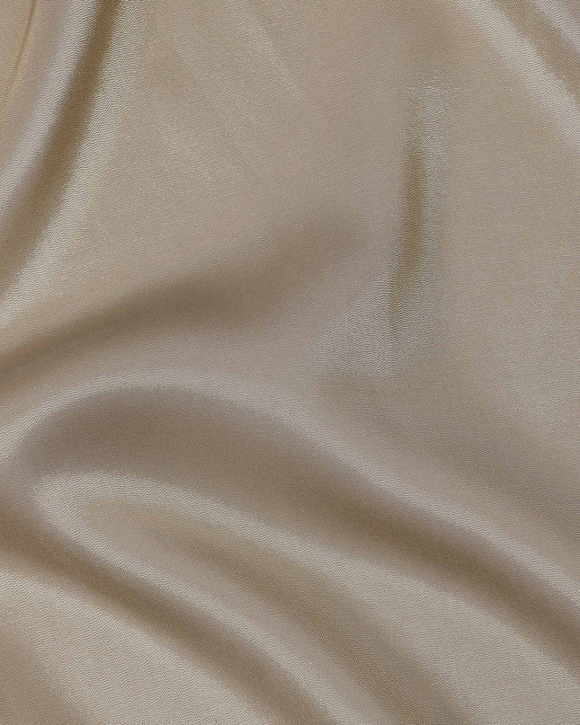 Taupe Premium French Silk Lame Fabric, 110 Cms, France-D25119