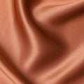 Copper Brown Premium Pure Silk Satin Fabric with Smooth Lustrous Finish and Elegant Fluidity, 110 Cms Width, Made in China-D25921