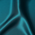 Teal Blue Premium Pure Silk Satin Fabric with Smooth Glossy Finish and Elegant Flow, 110 Cms Width, Made in China-D25925