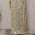 Champagne Gold French Silk Chiffon Saree 5.5m
