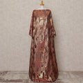 Brown Fransawi Silk Chiffon Dirac 3.5 Meter Piece