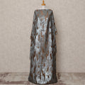 Grey Fransawi Silk Chiffon Dirac 3.5 Meter Piece
