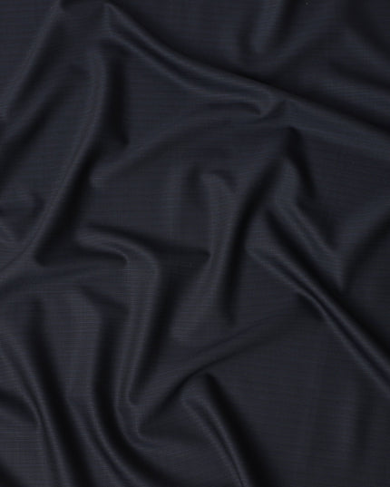 Charcoal Navy Wool Suiting Piece