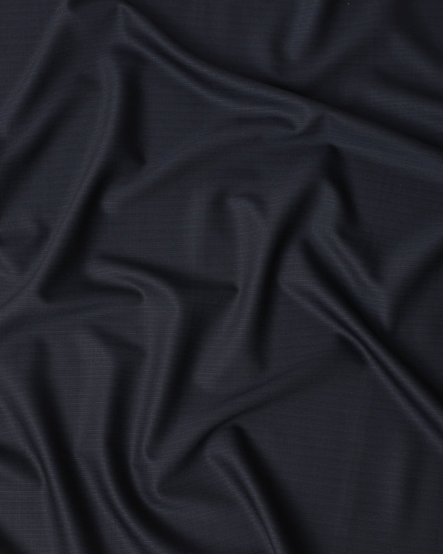 Charcoal Navy Wool Suiting Piece