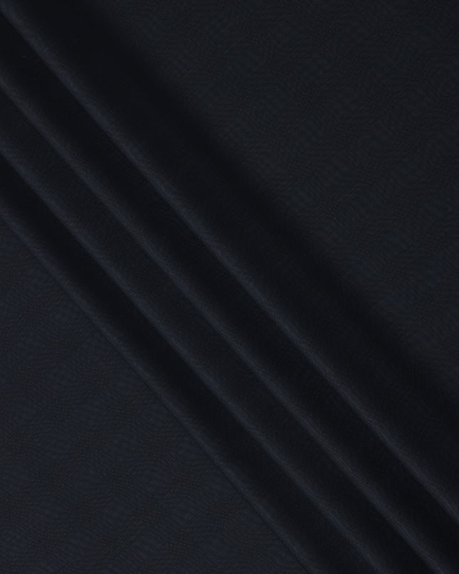 Dark Navy Subtle Check Italian Wool Suiting Fabric, 150 Cms, Italy-D25133