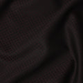 Black with Maroon Geometric Pattern Italian Wool Suiting Fabric, 150 Cms, Italy-D25129