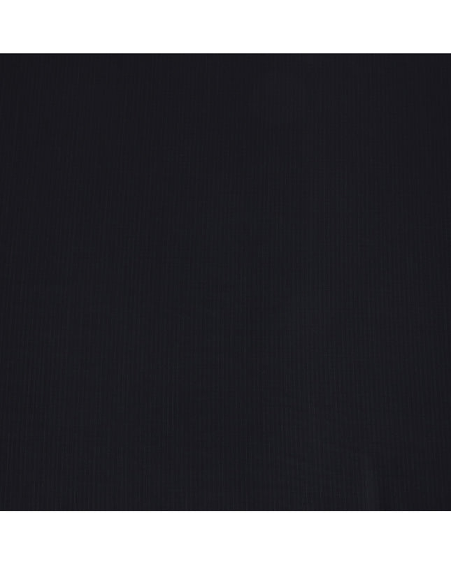 Black with Subtle Pinstripe Italian Wool Suiting Fabric, 150 Cms, Italy-D25140