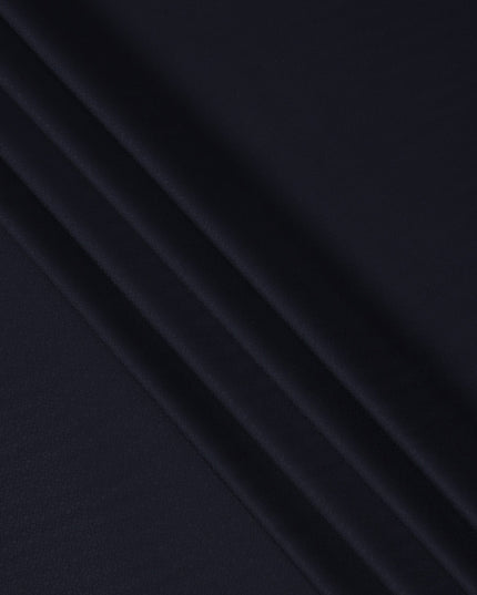 Midnight Blue Subtle Micro Pattern Italian Wool Suiting Fabric, 150 Cms, Italy-D25131