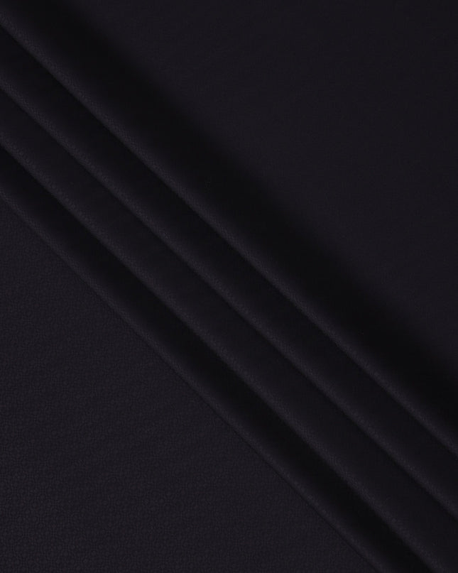 Deep Charcoal Micro Pattern Italian Wool Suiting Fabric, 150 Cms, Italy-D25130