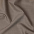Taupe Solid Italian Wool Suiting Fabric, 150 Cms, Italy-D25137