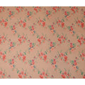 Peach Floral Silk Chiffon Garbasaar 110cm