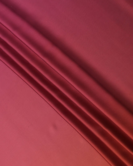 Rust Orange Ombre Silk Chiffon Fabric Soft Flowing Lightweight Sheer Draping Material Elegant Gradient Design 110 Cms Width Premium Quality Smooth Texture South Korea Origin-D28876 Regal Fabrics