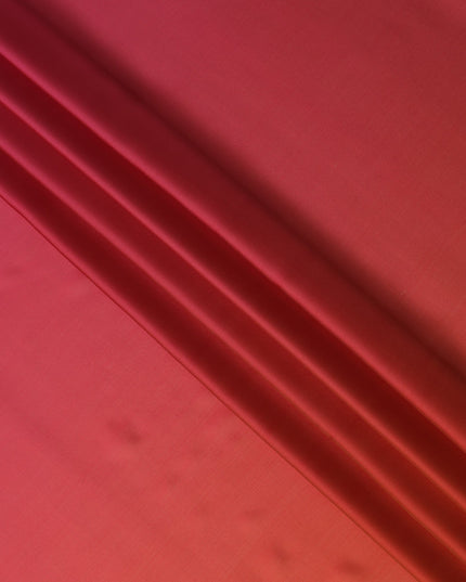 Coral Red Ombre Silk Chiffon Fabric Soft Flowing Lightweight Sheer Draping Material Elegant Gradient Design 110 Cms Width Premium Quality Smooth Texture South Korea Origin-D28875 Regal Fabrics