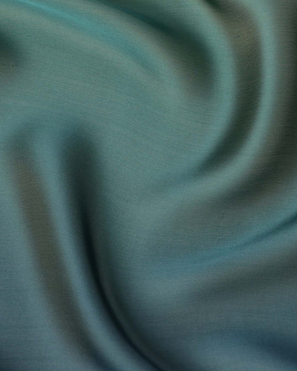 Teal Blue Ombre Silk Chiffon Fabric Soft Flowing Lightweight Sheer Draping Material Elegant Gradient Design 110 Cms Width Premium Quality Smooth Texture South Korea Origin-D28877 Regal Fabrics