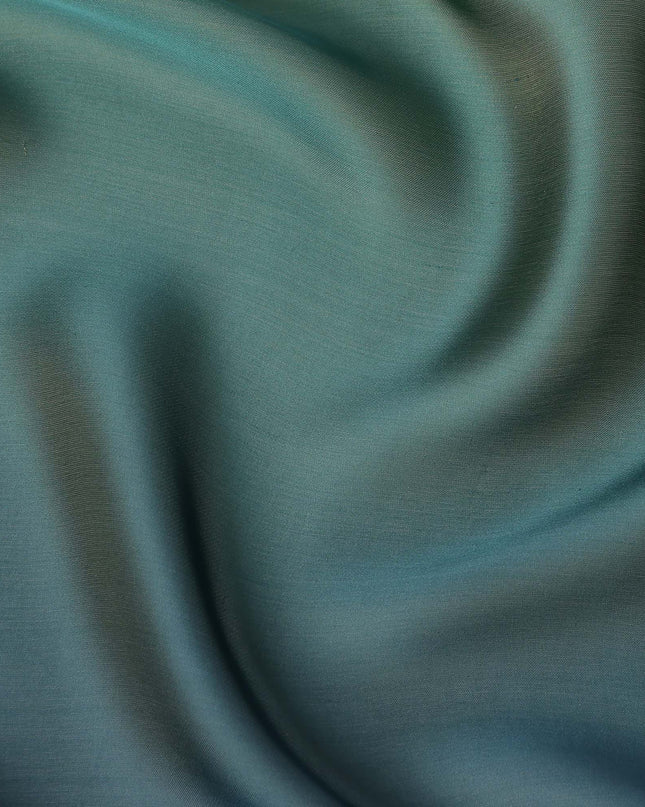 Teal Blue Ombre Silk Chiffon Fabric Soft Flowing Lightweight Sheer Draping Material Elegant Gradient Design 110 Cms Width Premium Quality Smooth Texture South Korea Origin-D28877 Regal Fabrics