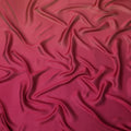 Raspberry Pink Ombre Silk Chiffon Fabric Soft Flowing Lightweight Sheer Draping Material Elegant Gradient Design 110 Cms Width Premium Quality Smooth Texture South Korea Origin-D28879 Regal Fabrics