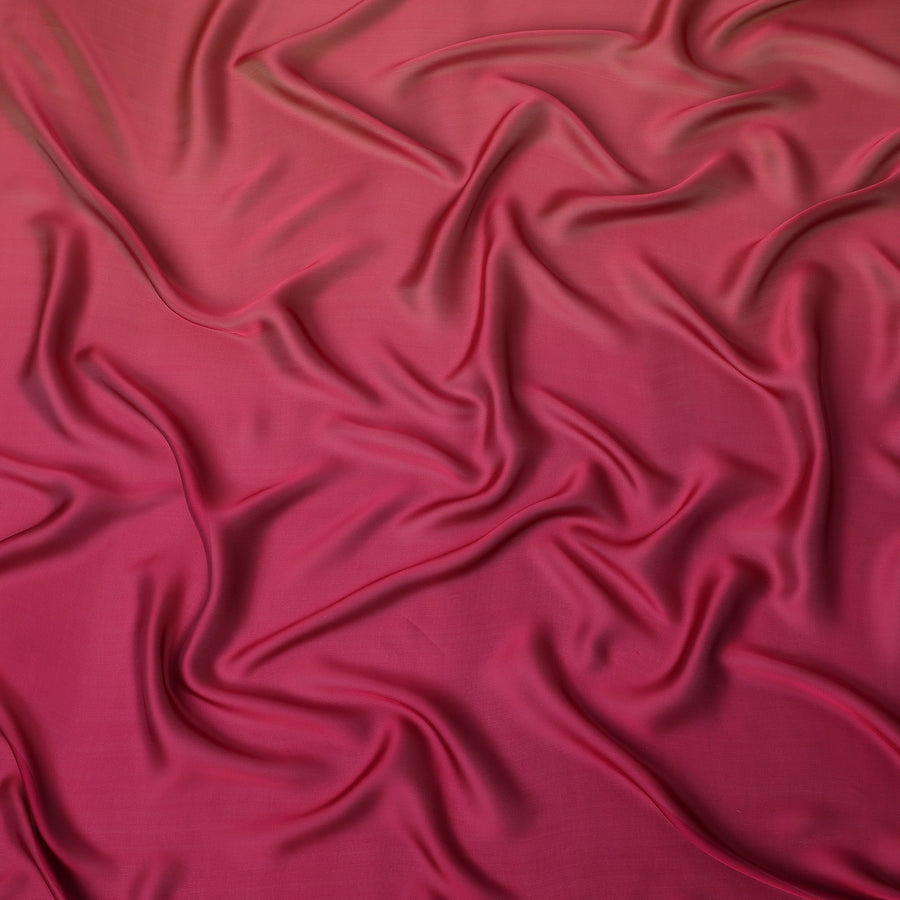 Raspberry Pink Ombre Silk Chiffon Fabric Soft Flowing Lightweight Sheer Draping Material Elegant Gradient Design 110 Cms Width Premium Quality Smooth Texture South Korea Origin-D28879 Regal Fabrics