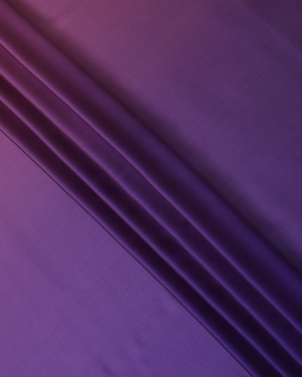 Purple Ombre Silk Chiffon Fabric Soft Flowing Lightweight Sheer Draping Material Elegant Gradient Design 110 Cms Width Premium Quality Smooth Texture South Korea Origin-D28873 Regal Fabrics