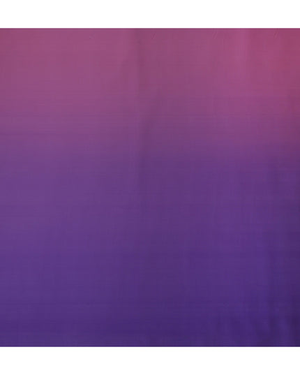 Purple Ombre Silk Chiffon Fabric Soft Flowing Lightweight Sheer Draping Material Elegant Gradient Design 110 Cms Width Premium Quality Smooth Texture South Korea Origin-D28873 Regal Fabrics