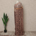 Copper Brown 2Tone Premium French Chantilly Saree Lace 5.5 Mtrs 110 Cms Width France-D27794
