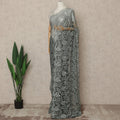 Light Green 2Tone Premium French Chantilly Saree Lace 5.5 Mtrs 110 Cms Width France-D27792