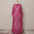 Rosewood Pink Somali Silk Chiffon Dirac Fabric with Metallic Lurex – 3.5 Mtrs, Width 140 Cms, Made in South Korea-D24567