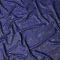 Blue Abstract Crepe Fabric 140cm