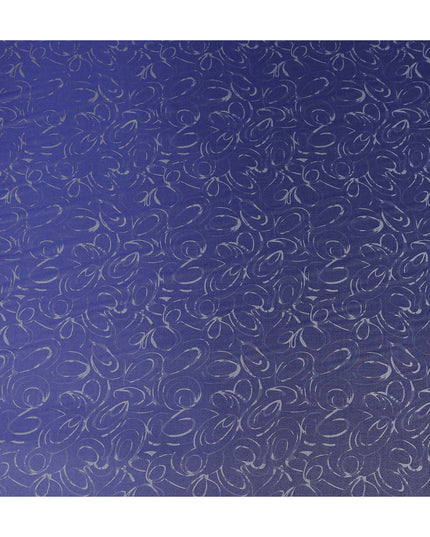 Blue Abstract Crepe Fabric 140cm