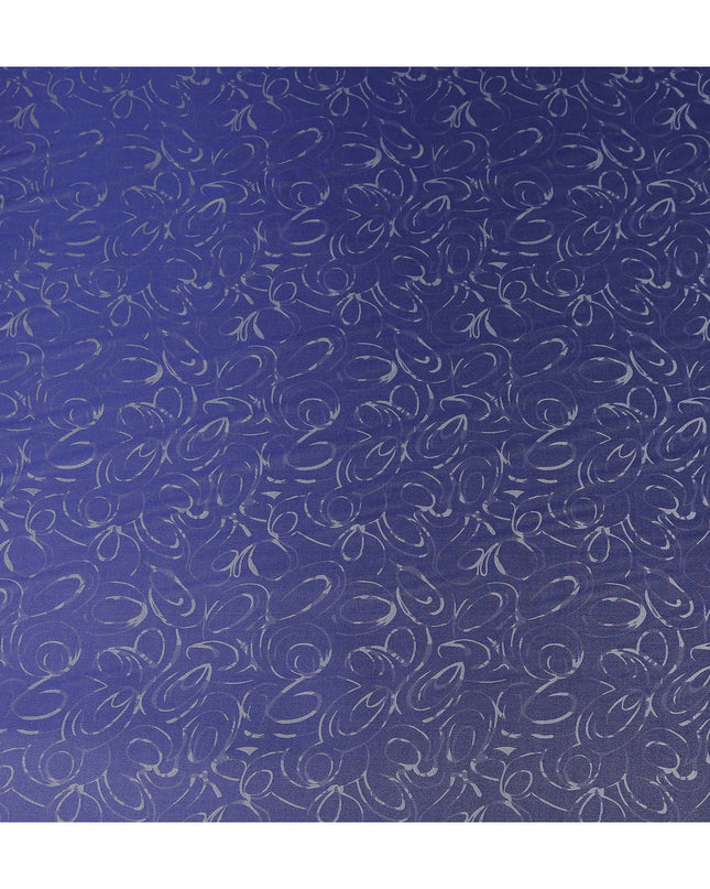 Blue Abstract Crepe Fabric 140cm