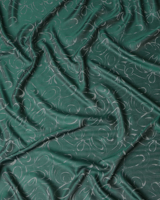 Green Abstract Crepe Fabric 140cm