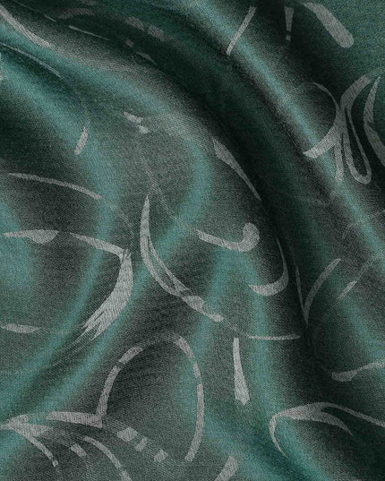 Green Abstract Crepe Fabric 140cm