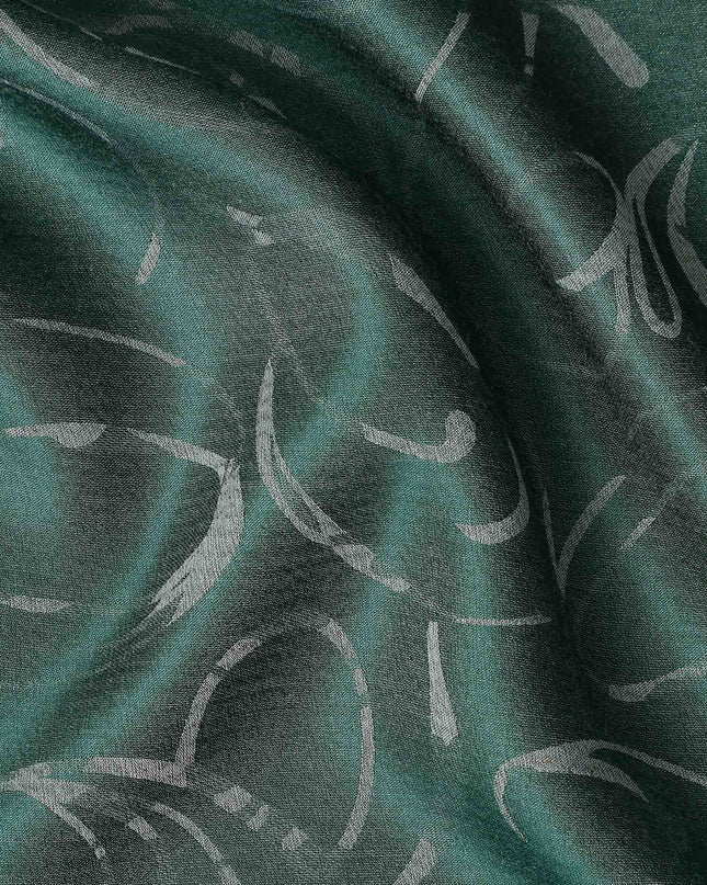 Green Abstract Crepe Fabric 140cm