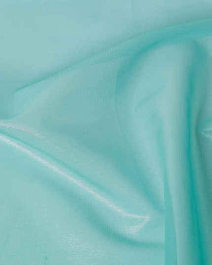 Aqua Mint Silk Chiffon Garbasaar 110cm