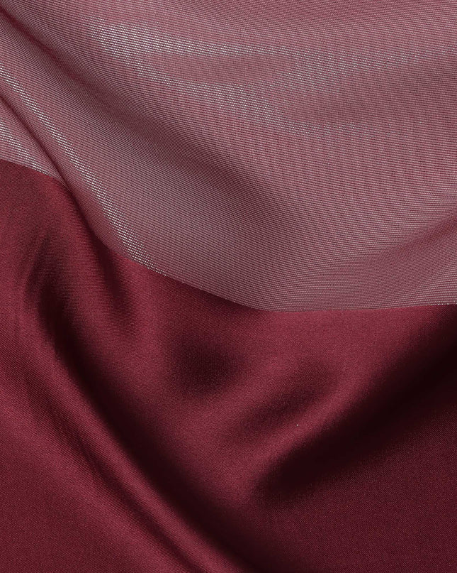 Pink Silk Chiffon Fabric with Solid Finish, 110 Cms Width, Made in India-D25529