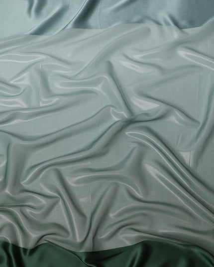 Green Silk Chiffon Fabric with Solid Finish, 110 Cms Width, Made in India-D25530