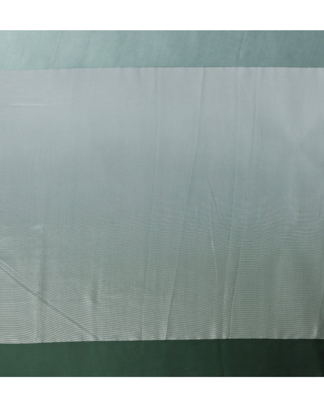 Green Silk Chiffon Fabric with Solid Finish, 110 Cms Width, Made in India-D25530