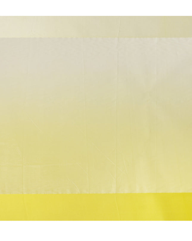 Yellow Silk Chiffon Fabric with Solid Finish, 110 Cms Width, Made in India-D25531