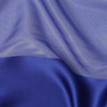 Blue Silk Chiffon Fabric with Solid Finish, 110 Cms Width, Made in India-D25528