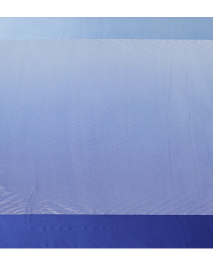 Blue Silk Chiffon Fabric with Solid Finish, 110 Cms Width, Made in India-D25528