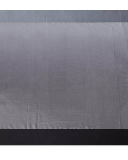 Black Silk Chiffon Fabric with Solid Finish, 110 Cms Width, Made in India-D25532