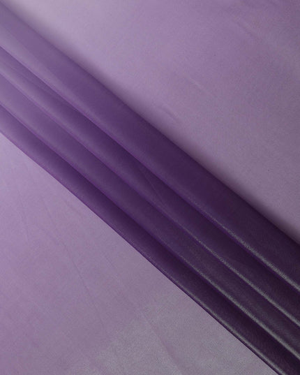Purple Ombre Silk Chiffon Fabric with Shaded Effect, 110 Cms Width, Made in India-D25524